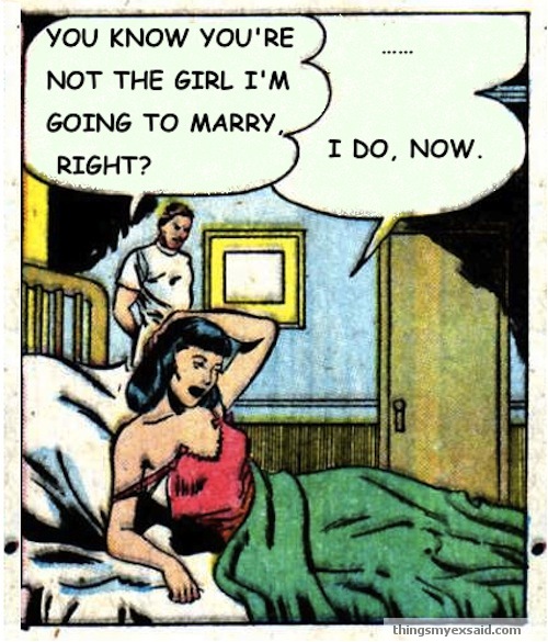 Not the girl I'm going to marry