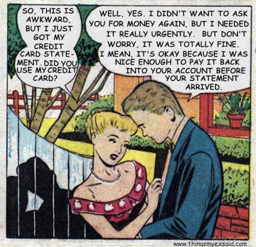 Did you use my credit card?